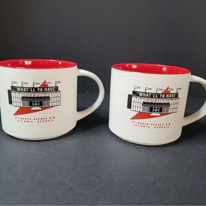 THE VARSITY PORCELAIN COFFEE MUGS (2)
